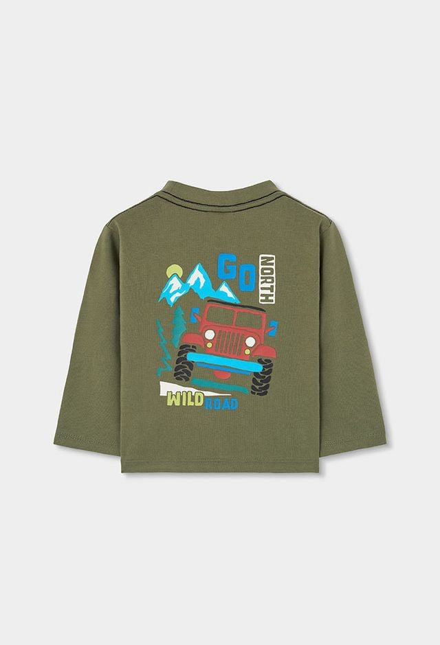 Boboli Knit T-Shirt for boy in Khaki