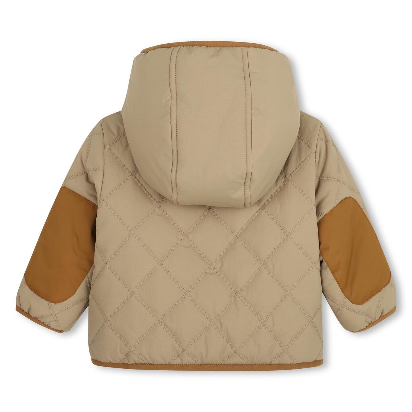 TIMBERLAND REVERSIBLE PUFFER JACKET in NAVY & BEIGE