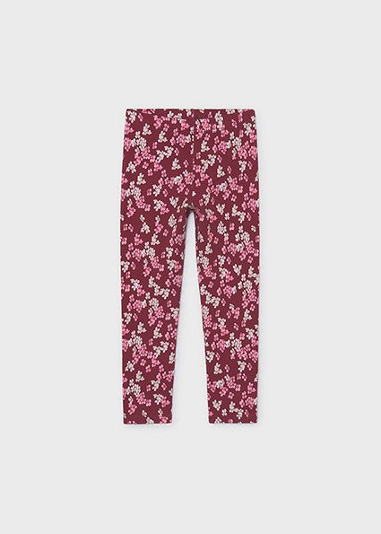 Mayoral Fleece Raspberry Printed Leggings