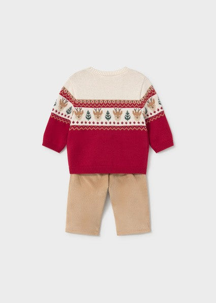 Mayoral Knit Jumper & Cord Trousers Set