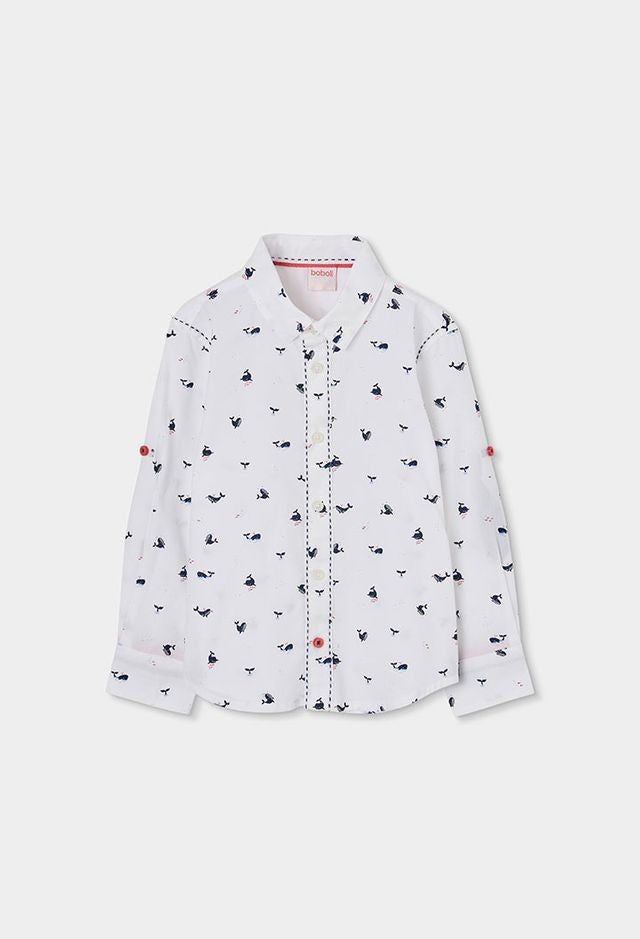 Boboli Poplin shirt printed for