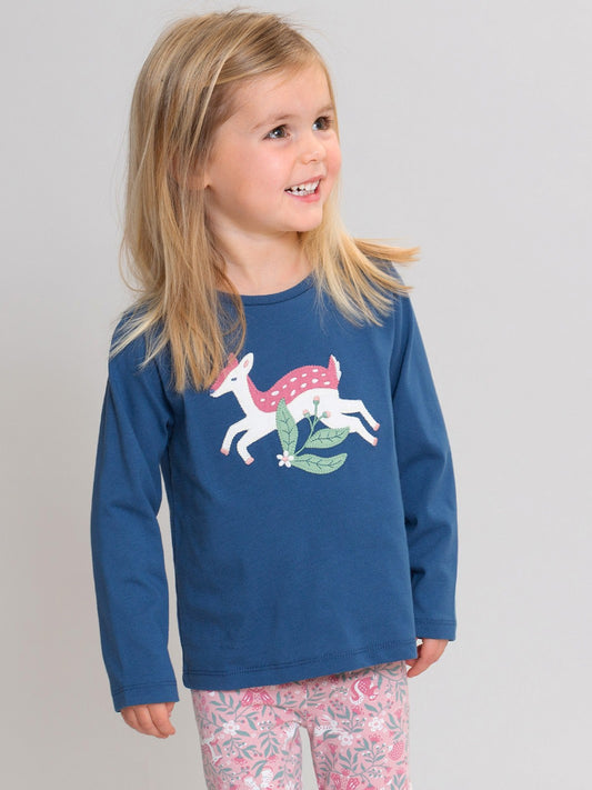 Kite Whispering Woods T-Shirt Navy