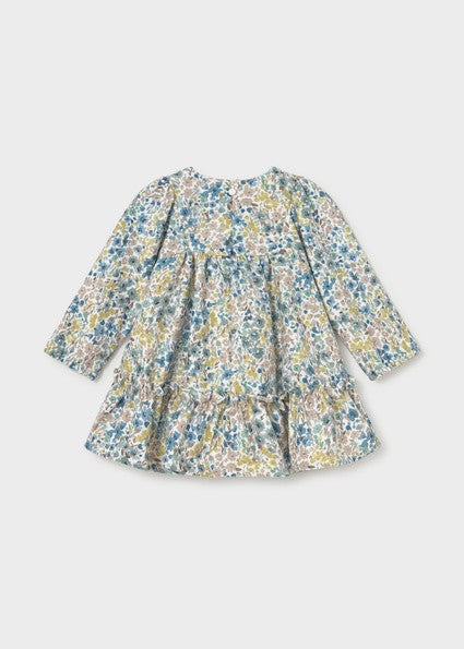 Mayoral Printed velvet dress         Anise