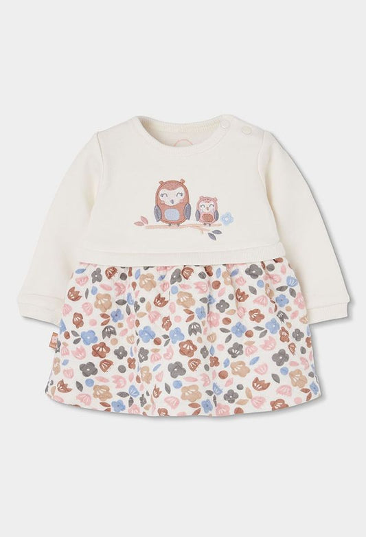 Boboli Baby Girl Owl Floral Dress