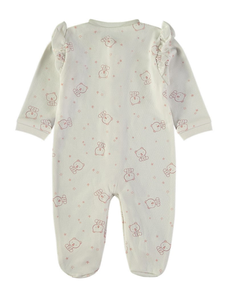BABYBOL BABY'S PINK & WHITE BABYGROW