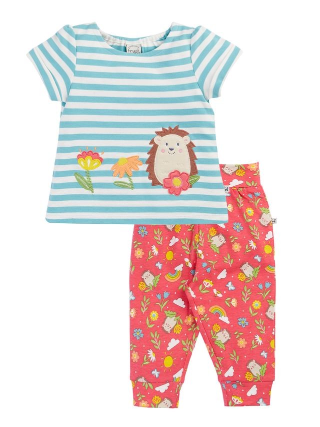 FRUGI WENDY APPLIQUE OUTFIT RAINBOW