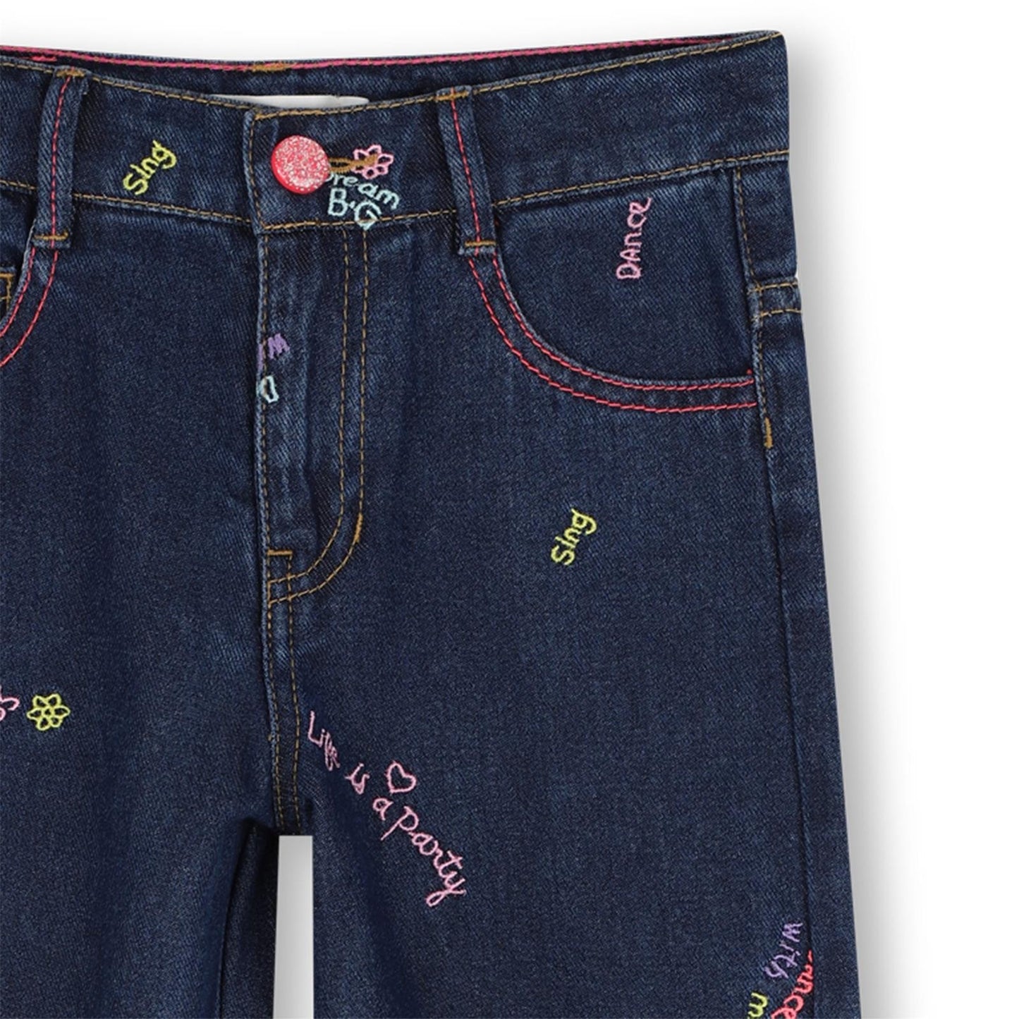 BILLIEBLUSH Denim Jeans With fun Embroidery