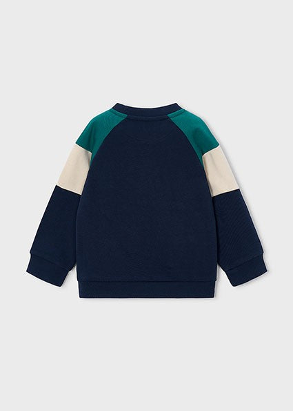 Mayoral Navy Colour Block Sweatshirt
