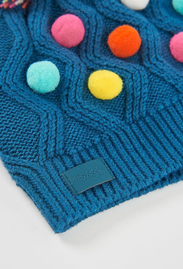 Boboli Girl Knit Polka Dot Hat