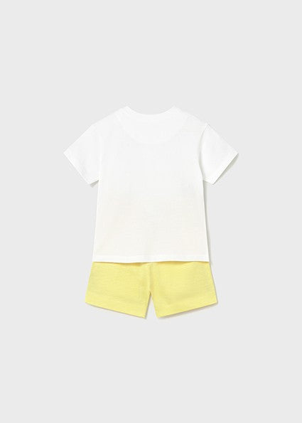 Mayoral Baby Boy Lemon Short Set