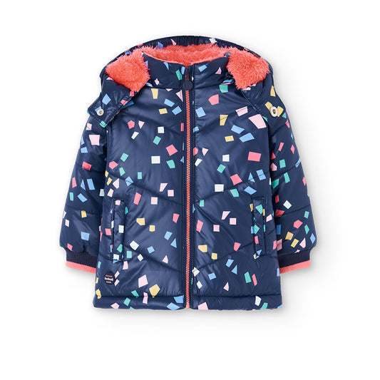 Boboli Girl Technical Fabric Parka Jacket, Perfect Outerwear