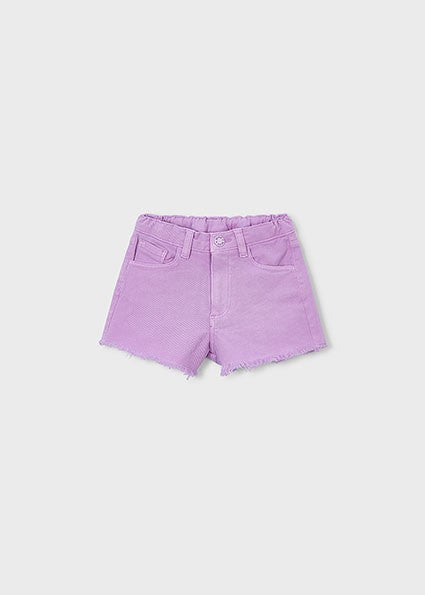 Mayoral Girl Basic Lilac twill shorts