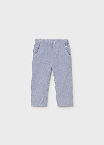 Mayoral Baby Boy blue Capri Seersucker pants