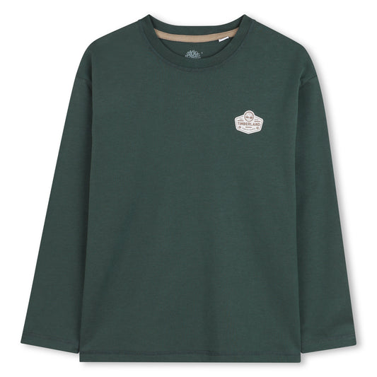 TIMBERLAND LONG SLEEVE T-SHIRT DARK GREEN