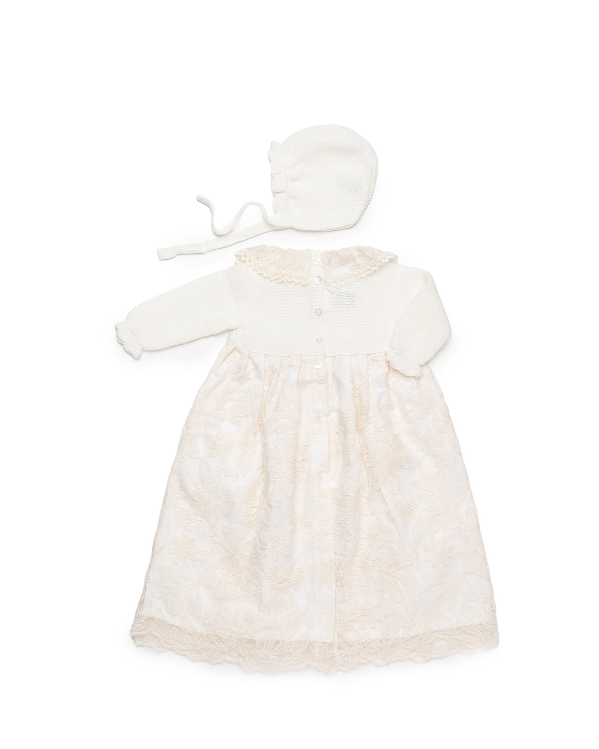 JULIANA - Lace Baby Ceremony Gown  Cream