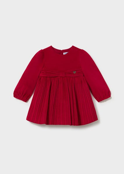 Mayoral Velvet Dress in Red