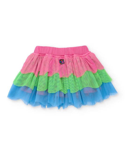 Tuc Tuc GIRL Multicoloured mesh ra-ra skirt