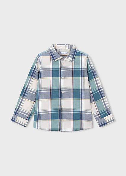 Mayoral Long Sleeved Checked Shirt