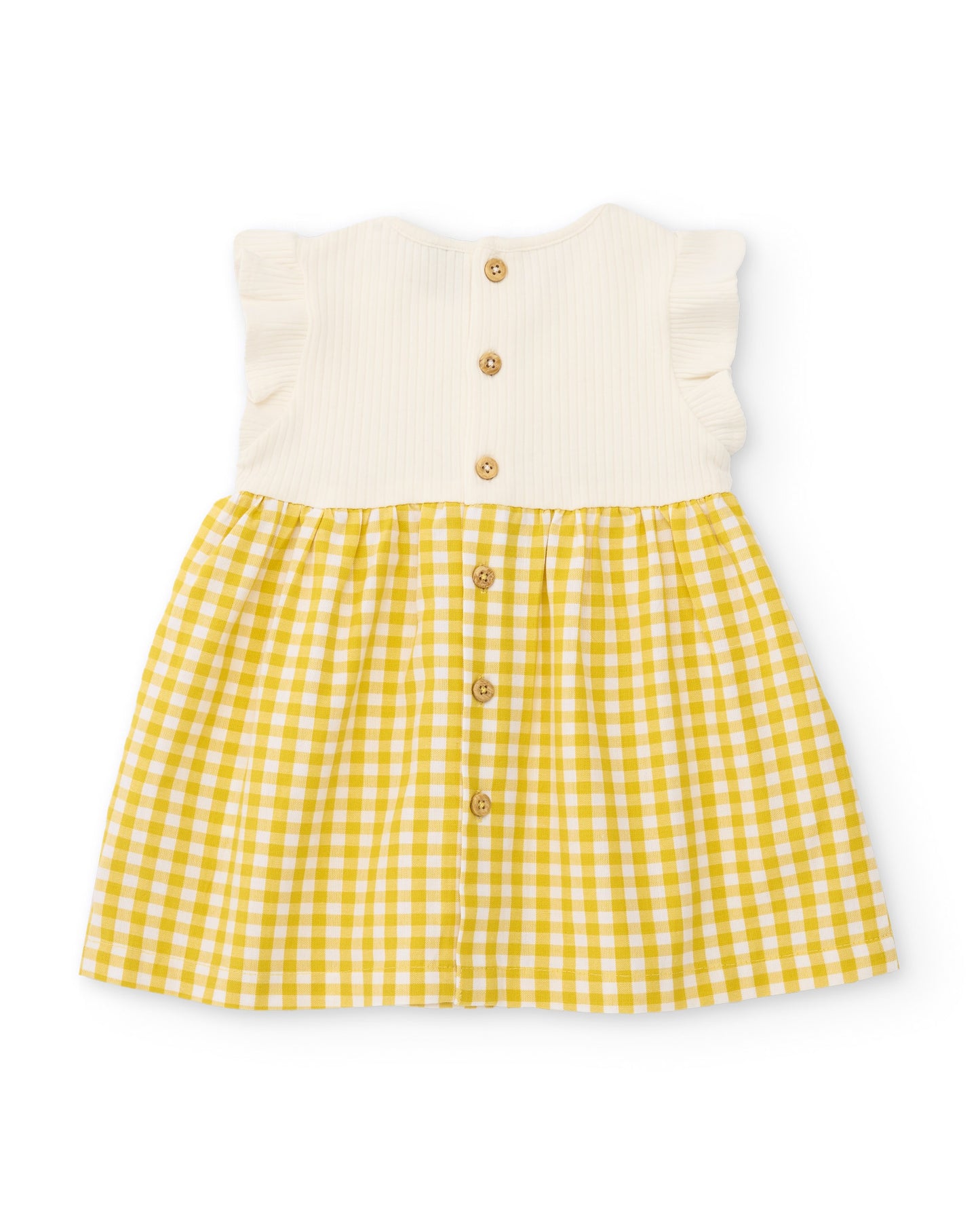 Tuc Tuc BABY GIRL Yellow and white gingham sundress