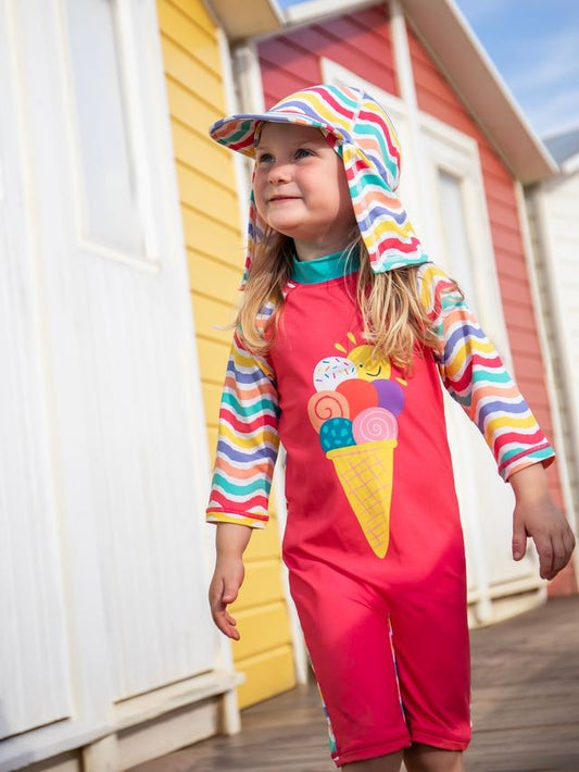 FRUGI LITTLE SUN SAFE SUIT PINK