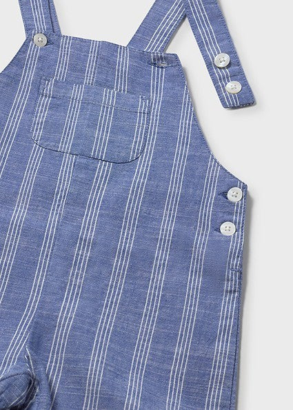 Mayoral Baby Boy Beach Capri Blue Linne dungaree
