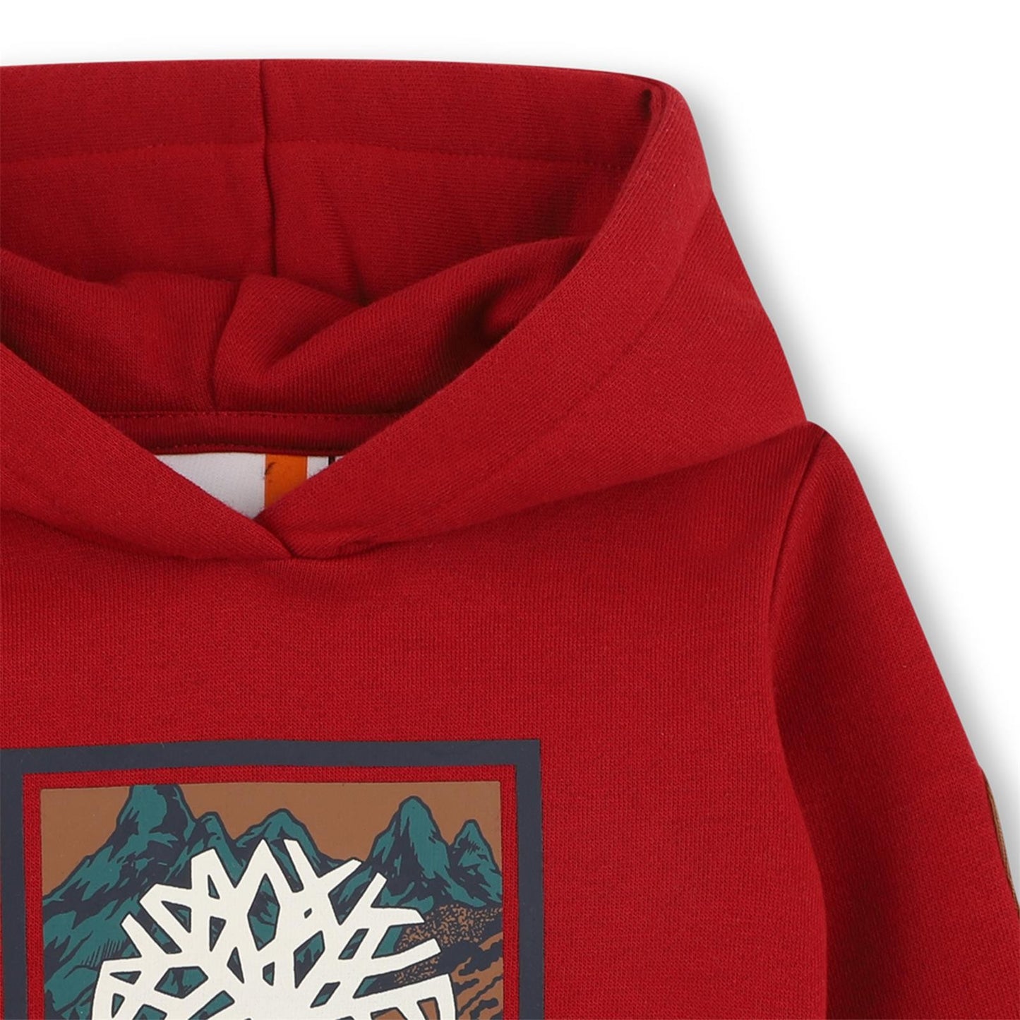 TIMBERLAND HOODED SWEATSHIRT in RED