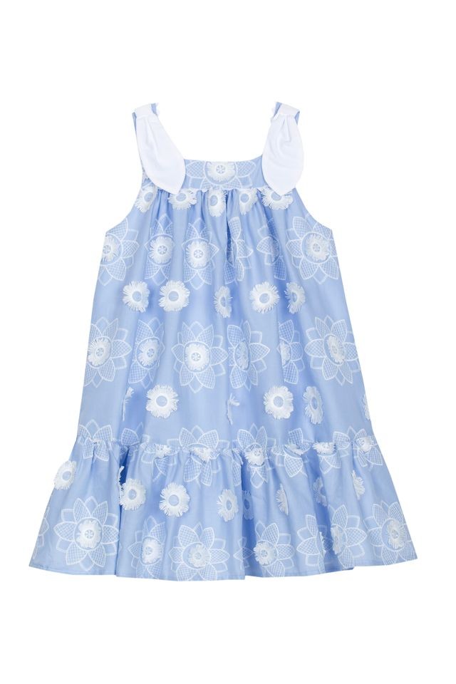 Patachou Kids Summer Dress Blue Porcelain