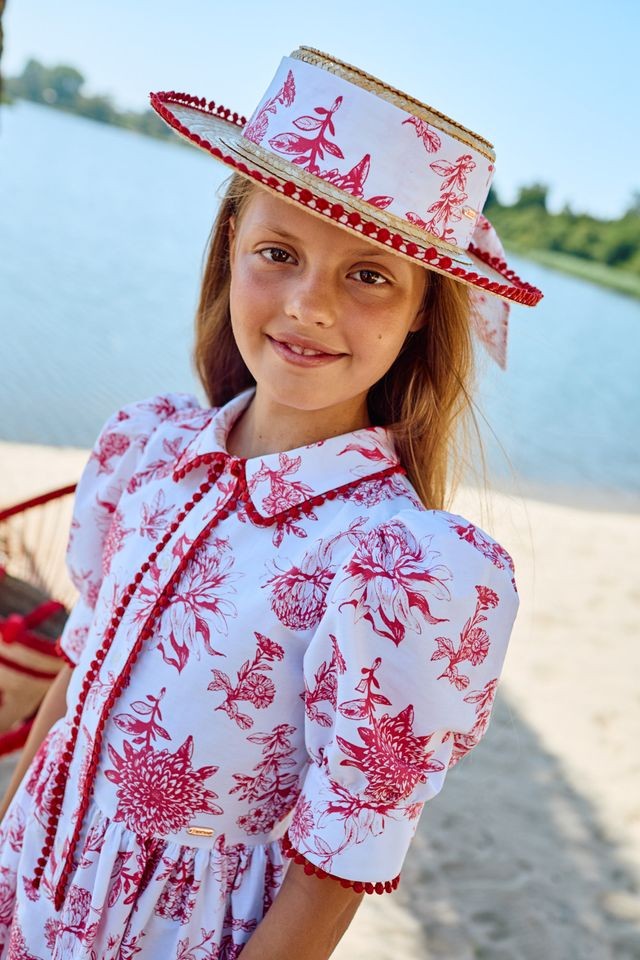 Patachou Red Blossom Dress