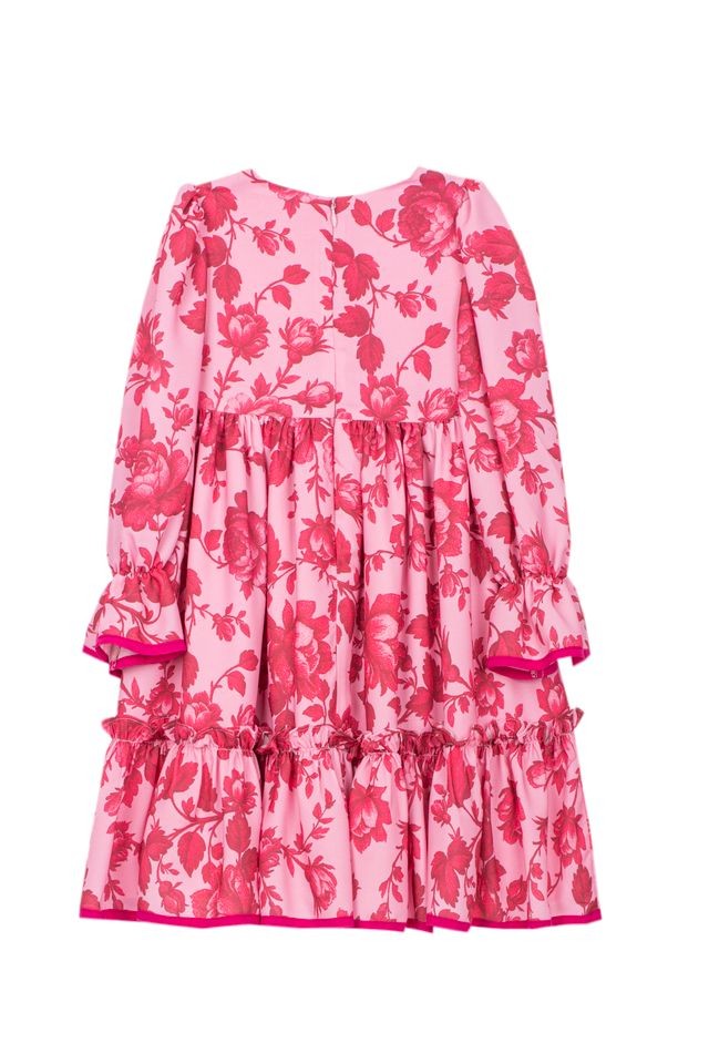 PATACHOU Pink Floral Chiffon Dress