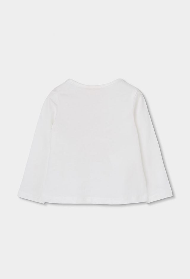 Boboli Girl Off White T-Shirt