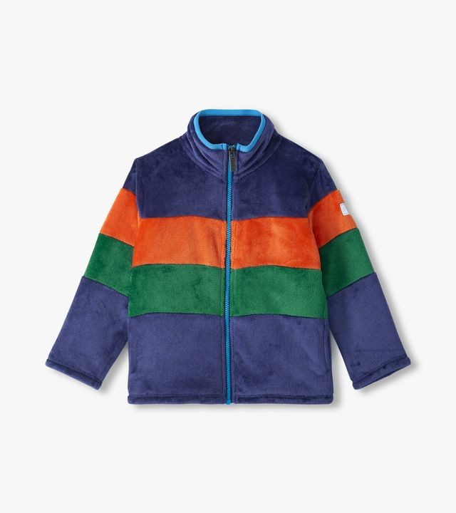 Hatley Blue Colourblock Boys Fleece
