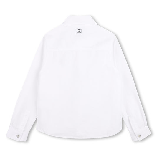 TIMBERLAND BOY LONG SLEEVED SHIRT WHITE