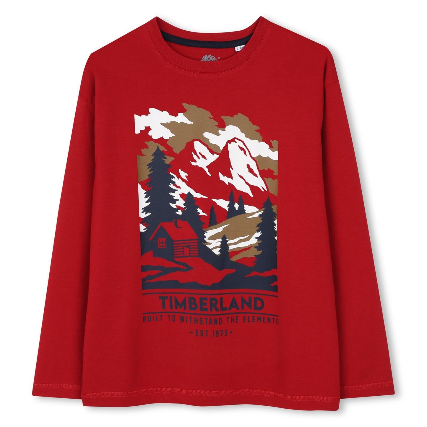 TIMBERLAND LONG SLEEVE T-SHIRT in RED