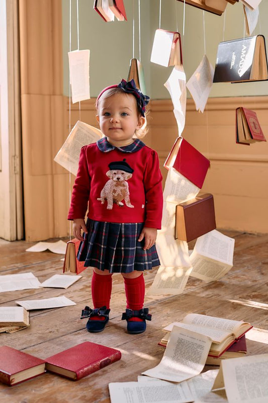 Patachou Girl Red Tartan Dress