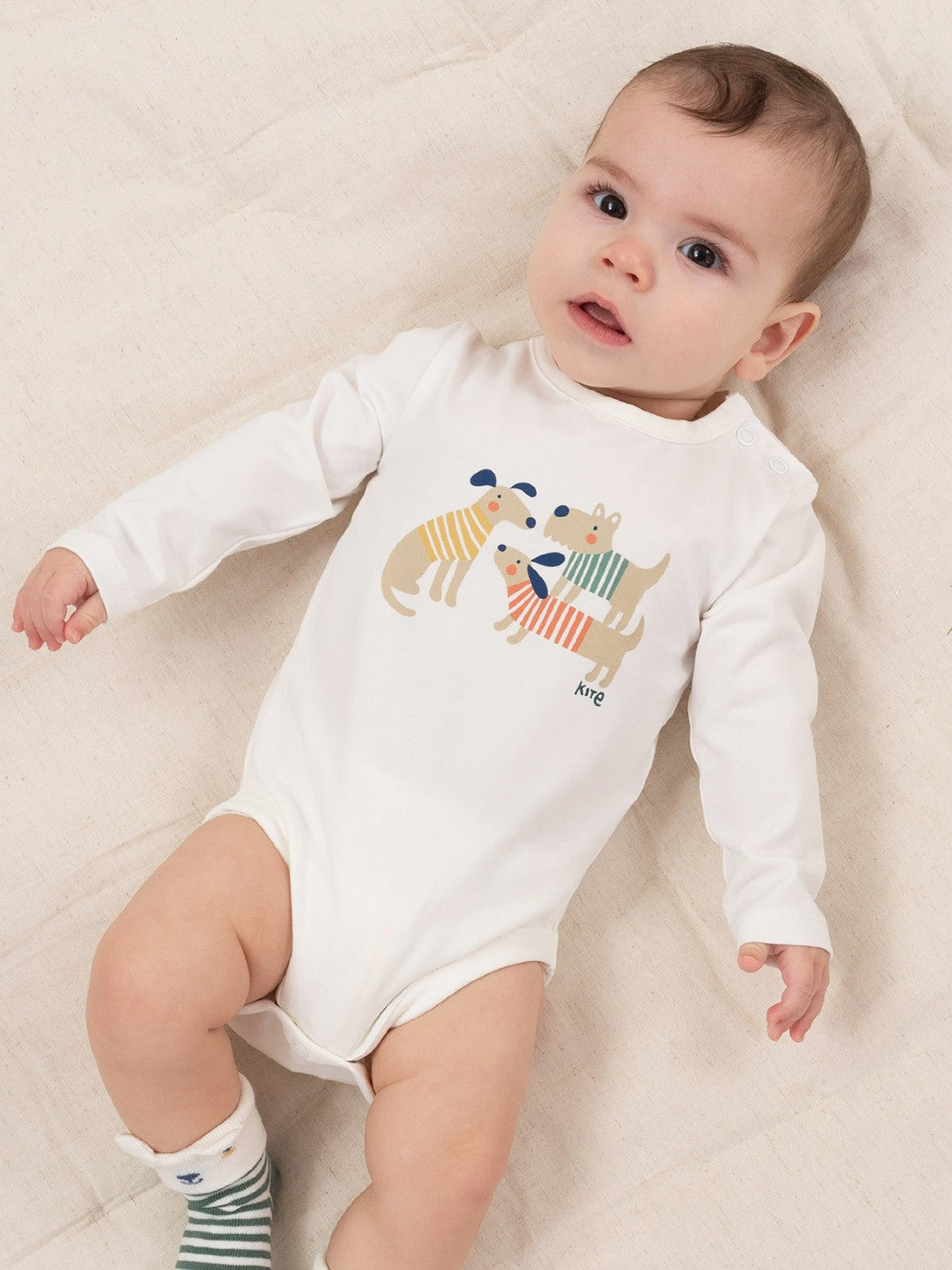 Kite Lucky Pups Bodysuit Cream