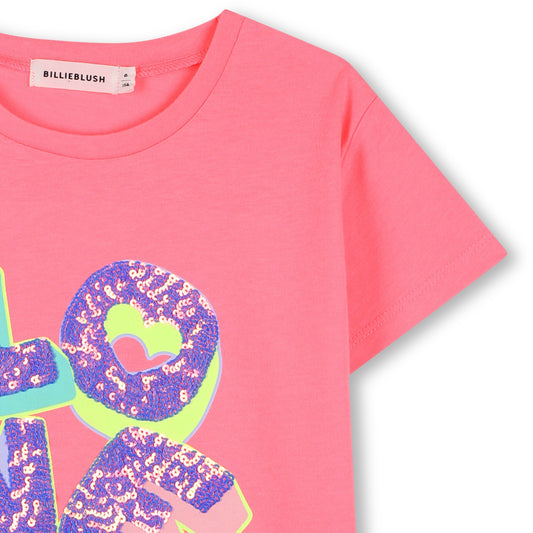 BILLIEBLUSH SHORT SLEEVES TEE-SHIRT FUSCHIA