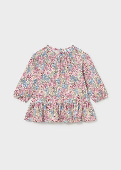 Mayoral  Floral Printed dress in Mauve