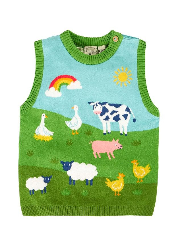 FRUGI TAVI KNITTED TANK TOP RAINBOW