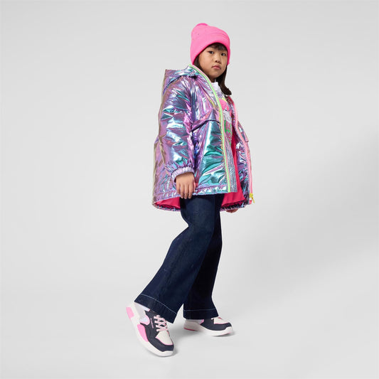 BILLIEBLUSH Purple Shiny Coat