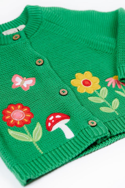 FRUGI COLBY CARDIGAN CLOVER/FLOWERS