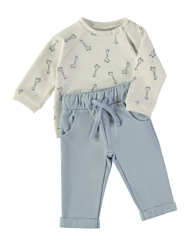 BABYBOL  BABY BOY 2 PC SET GIRAFFE