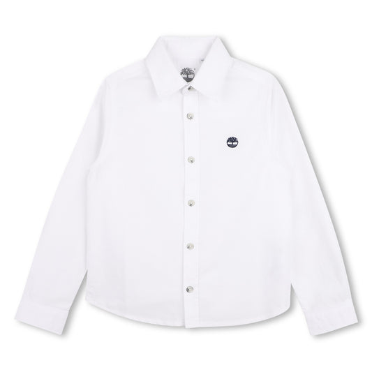 TIMBERLAND BOY LONG SLEEVED SHIRT WHITE