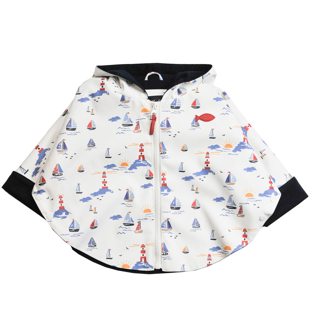 Weekend a la mer Baby Boy BUBBLE Cape Coat