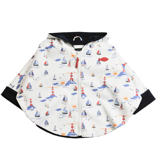 Weekend a la mer Baby Boy BUBBLE Cape Coat